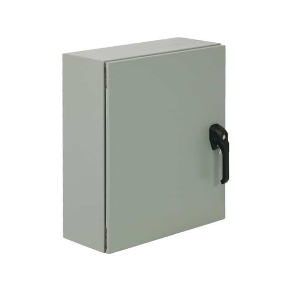 Wiegmann Carbon Steel Electrical Enclosures, 24 in H, 8 in D, 16 in W, NEMA 4, Hinged - N4122416083PTC