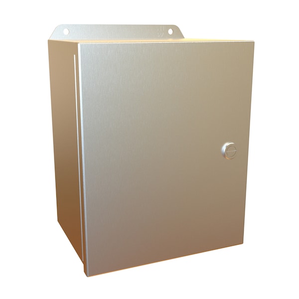 Hammond 304 Stainless Steel Electrical Enclosures, 10 in H, 6 in D, 8 in W, NEMA 4X, Hinged - EJ1086SS