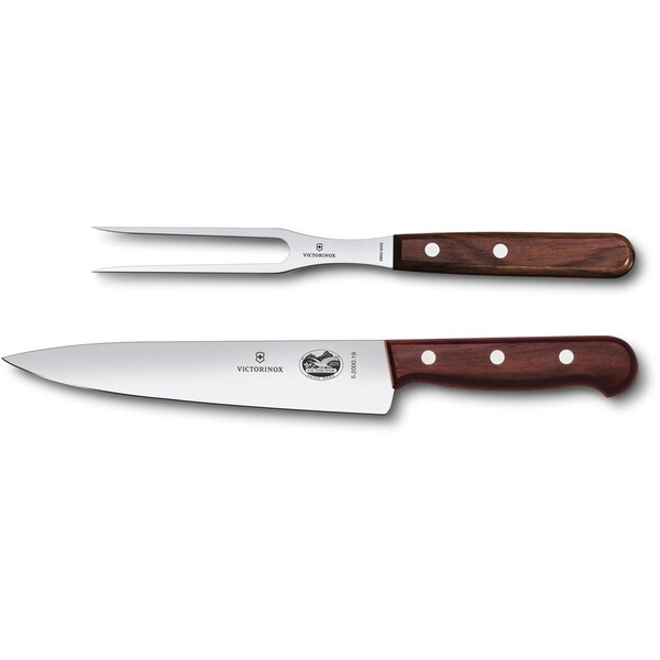 Swiss Army Brands Kitchen Wood Sets 2-Piece Carving Set With Fork 70.5In Carving, 6In Carving Fork Wood **Net** - VIC-5.1020.2G