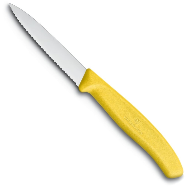 Swiss Army Brands 2024 Kitchen Swiss Classic Paring - Colored 3.25In Serrated, Spear Point Blade, 5/8In Width - VIC-6.7636.L118