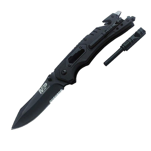 Forraje 8.5 in. Smith & Wesson M&P High Carbon Stainless Steel Spring Assisted Folding Knife - FO2078513