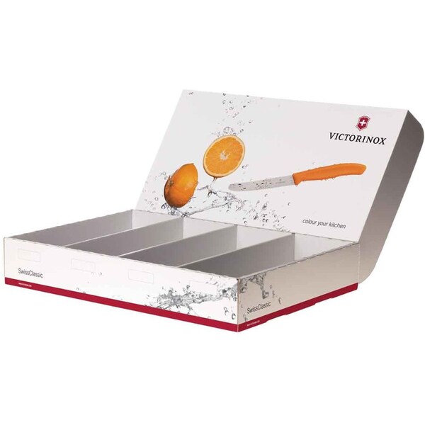 Swiss Army Brands 2024 Victorinox Kitchen Colored Paring Knife Display 24 - 30.25In Spear Point, Straight Packaged - VIC-6.7606.L119-X1
