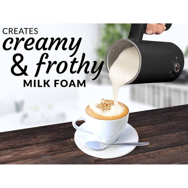 Zulay Kitchen Electric Milk Frother  Heater SS  300ml - ZULB087JZFV6Z