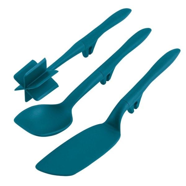 Rachael Ray Tools & Gadgets Lazy CrushChop & Flexi Turner Scraping Spoon Set Teal - 47779