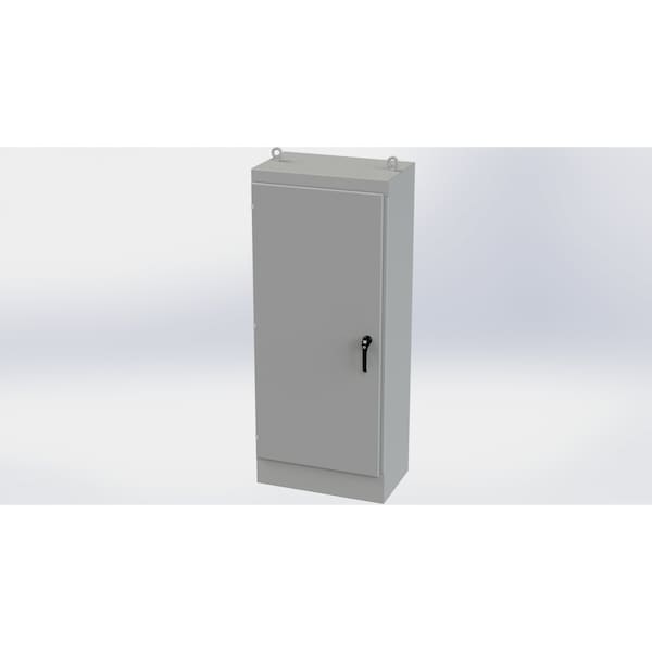 Saginaw Control & Engineering Carbon Steel Electrical Enclosures, 72 in H, 18 in D, 30 in W, NEMA 3R, 12, 13, Hinged - SCE-72EL3018FS