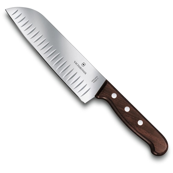 Swiss Army Brands 2024 Victorinox Kitchen Santoku, 7In Granton Blade Wood - VIC-6.8520.17G