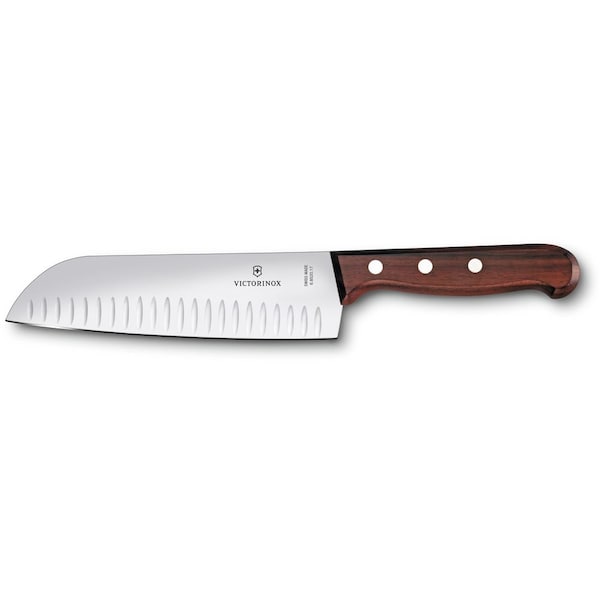 Swiss Army Brands 2024 Victorinox Kitchen Santoku, 7In Granton Blade Wood - VIC-6.8520.17G