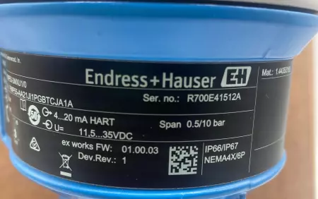 Endress+Hauser Pressure Transmitter 71086210
