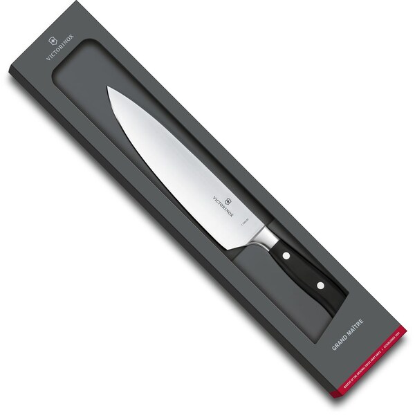 Swiss Army Brands 2024 Victorinox Kitchen Grande Maitre, 10In Chef, Pom Handles, Forged Steel, Parer Gift Box - VIC-7.7403.25G
