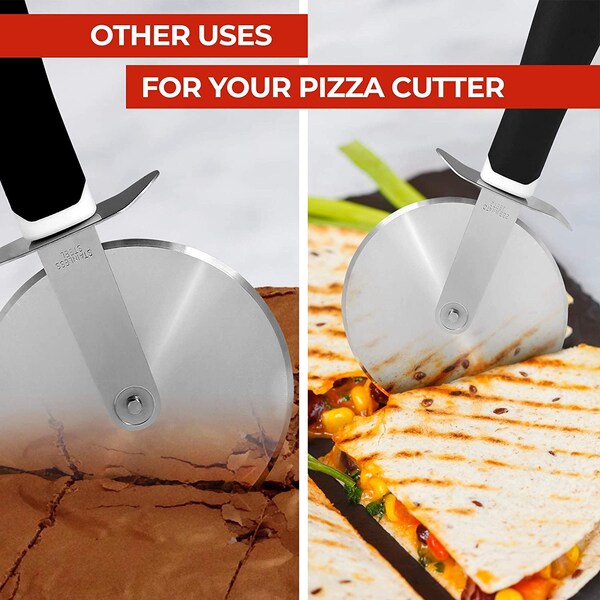 Zulay Kitchen Zulay Pizza Cutter SS  Black - ZULB082DGJ6V9