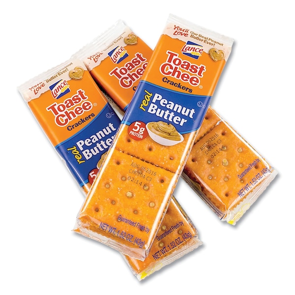 Galletas Lance de Queso Tostado, Mantequilla de Cacahuate, Paquete de 1.5 oz, 24 unidades - OFXSN40653