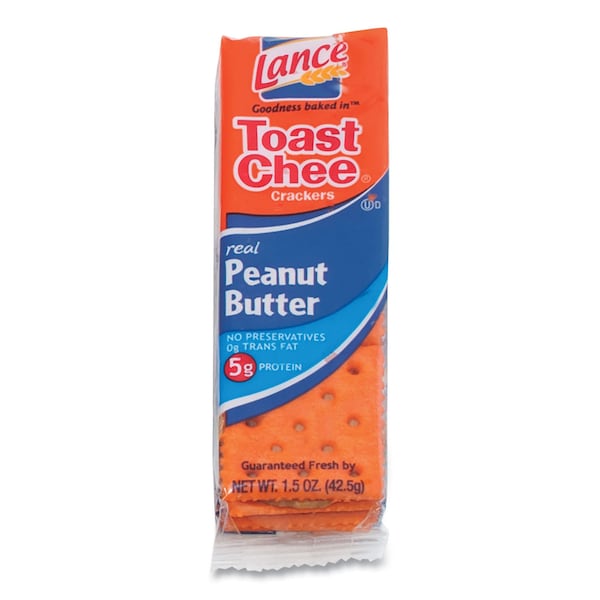 Galletas Lance de Queso Tostado, Mantequilla de Cacahuate, Paquete de 1.5 oz, 24 unidades - OFXSN40653