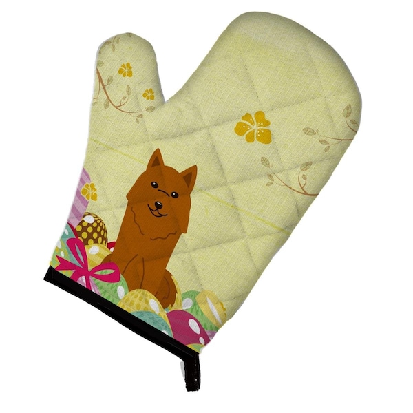 Carolines Treasures Easter Eggs Karelian Bear Dog Oven Mitt - BB6022OVMT