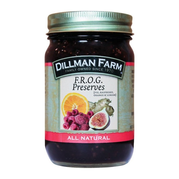 Dillman Farms Conservas de Higo, Frambuesa, Naranja y Jengibre, Todo Natural, frasco de 16 oz - 22161