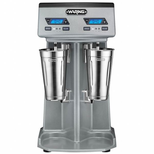 Waring Commercial Double-Spindle Drink Mixer, Gray, 56 oz - WDM240TX