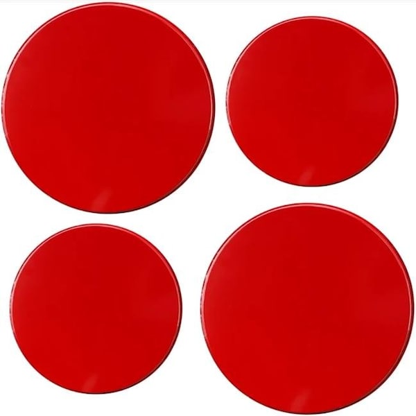 Reston Lloyd Reston Lloyd 4-600-R Tin Burner Cover Set  Red - 4-600-R