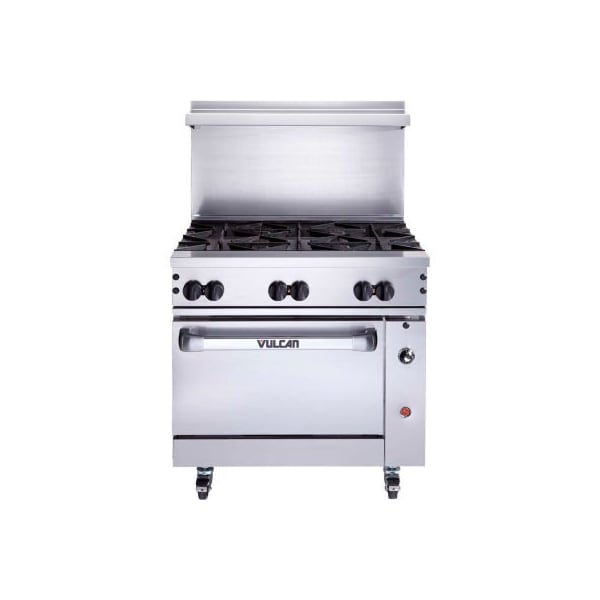 Vulcan Restaurant Equipment Vulcan 36C-6BN, Endurance Range, Convection Oven, Natural Gas, S/S, 6 Burners - 36C-6BN