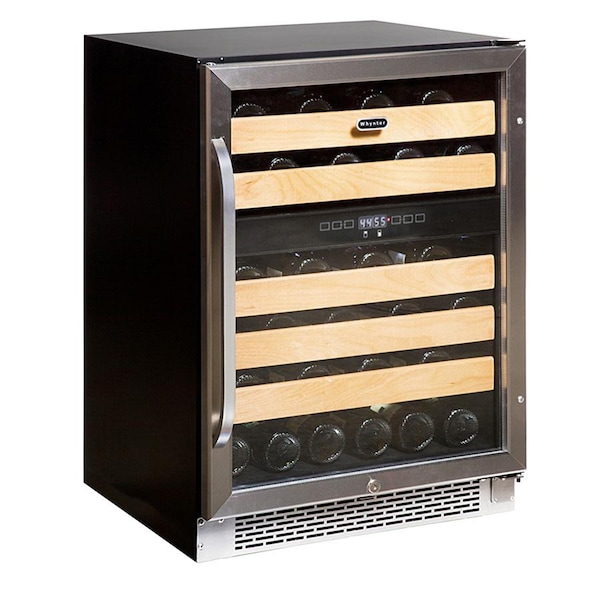 Whynter 46 Bottle Dual Temperature Zone Built-In Wine Refrigerator - BWR-462DZ