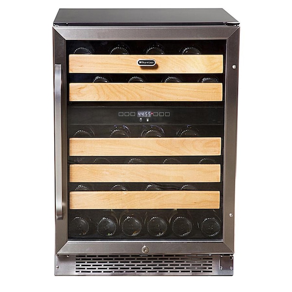 Whynter 46 Bottle Dual Temperature Zone Built-In Wine Refrigerator - BWR-462DZ