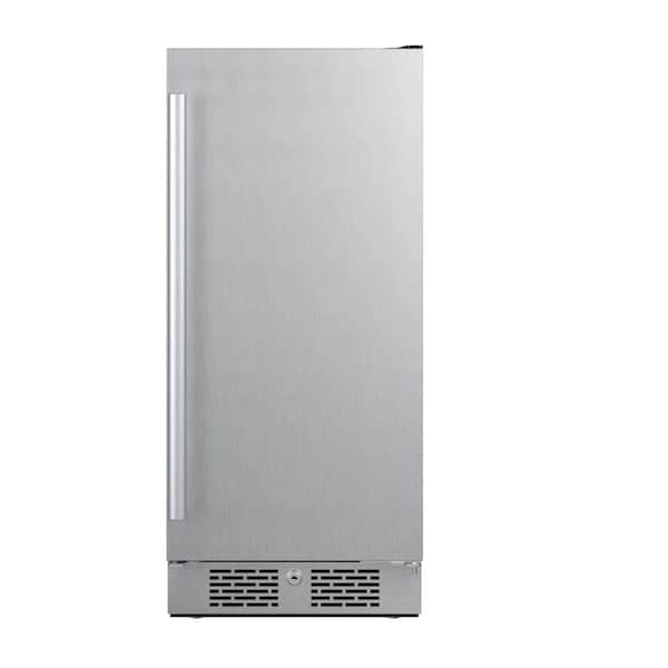 Avallon 15 Inch Wide 33 Cu Ft Compact Refrigerator with LED Lighting and Right Swing Door - AFR152SSRH
