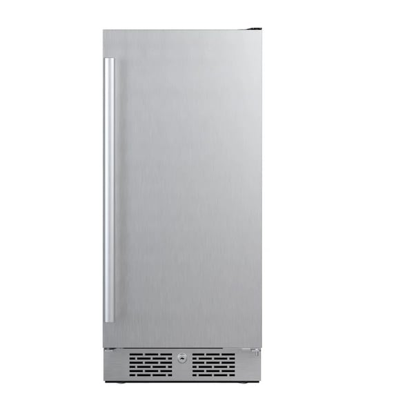 Avallon 15 Inch Wide 33 Cu Ft Compact Refrigerator with LED Lighting and Right Swing Door - AFR152SSRH
