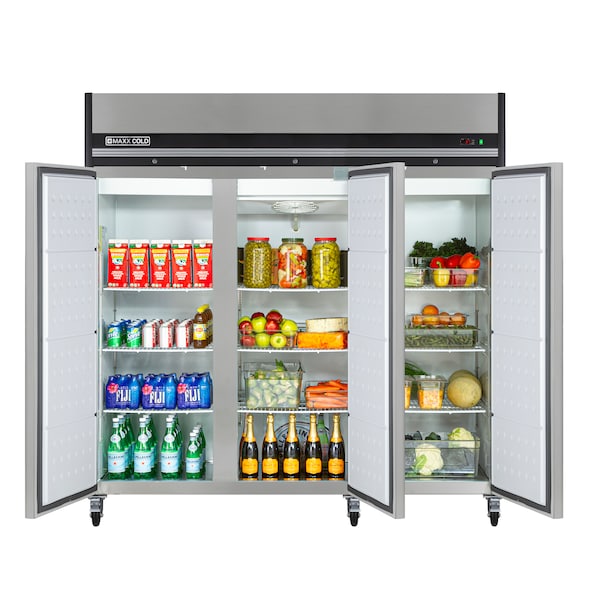 Maxx Cold Refrigerator 72 cu.ft., 3 Door, Comm. upright Upright, Stainless Steel - MXCR-72FD