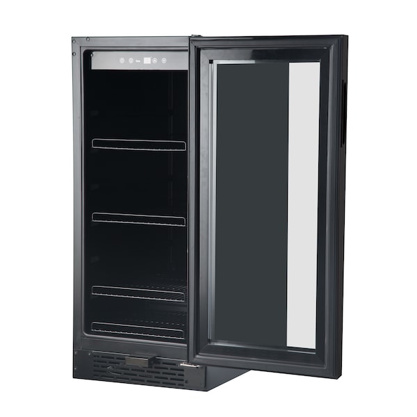 Whynter Built-in Black Glass 80-can capacity 3.4 cu ft. Beverage Refrigerator - BBR-801BG