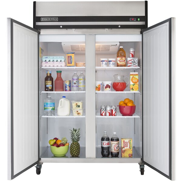 Maxx Cold Reach-In Refrigerator, Double Door, Top Mount 42.8 CUFT - MCRT-49FD