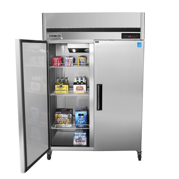 Maxx Cold Reach-In Refrigerator, Double Door, Top Mount 42.8 CUFT - MCRT-49FD