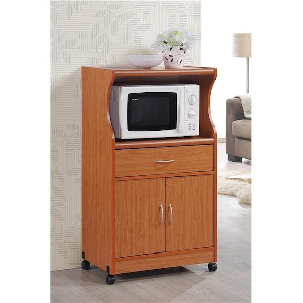 Hodedah Hodedah Hik77 Cherry Microwave Cart - Hik77 Cherry