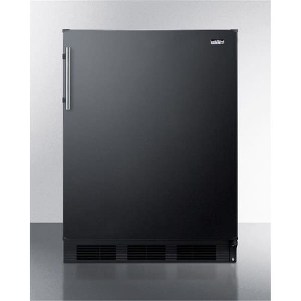 Summit Appliance Summit Appliance CT663BKBI 33.25 x 23.63 x 23.5 in. Built-In Undercounter Refrigerator-Freezer; Black - CT663BKBI