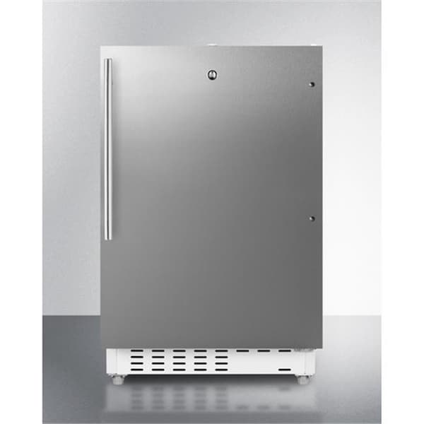 Summit Appliance Summit Appliance ALRF48SSHV 32 x 19.88 x 22.5 in. ADA Compliant Built-In Freestanding Refrigerator-Freezer; White Cabinet - ALRF48SSHV