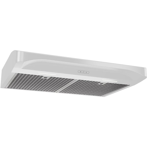 Almo Elite 30-Inch Convertible LED-Lit White Under-Cabinet Range Hood with 375 Max CFM Blower - ALT230WW