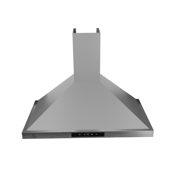 Anzzi 36-Inch Wall-Mounted Stainless Steel-Finished Convertible Range Hood with Aluminum Filter - RH-AZ0590ESS