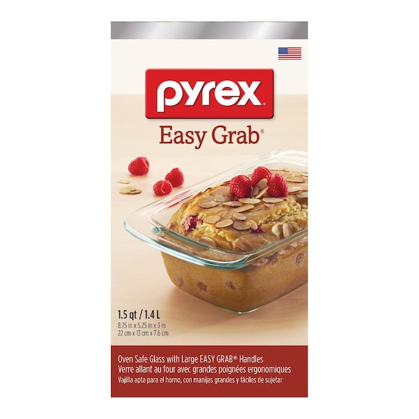 Pyrex 5-1/4 in. W X 8-3/4 in. L Loaf Pan Clear - 1085799