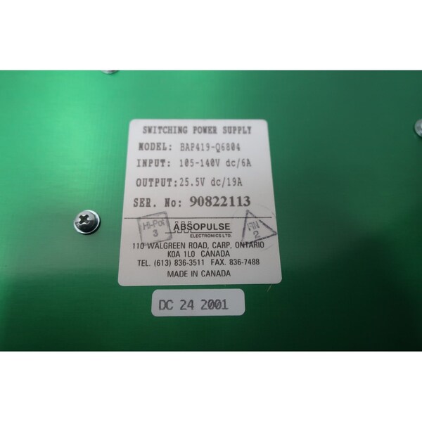 Absopulse Power Supply Module, 105 to 140V DC, 25.5V DC, 19A - BAP419-Q6804