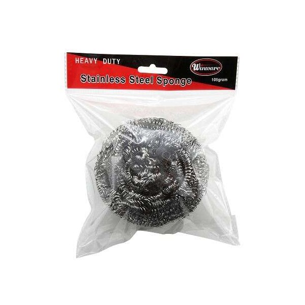 Winco Winco Stainless Steel Scrubbing Sponge, PK12 - SPG-50