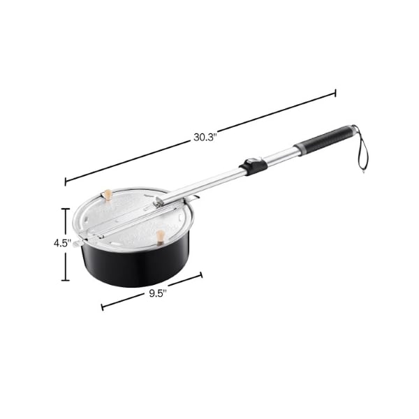 Great Northern Popcorn 6252 Great Northern Popcorn Pit Popper Campfire Firepit Popcorn Popper - Theater Popcorn Outdoors! - 671067TLZ