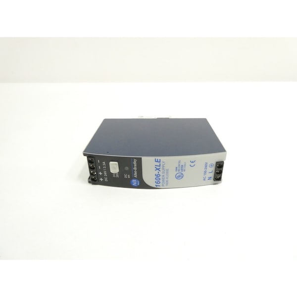 Allen Bradley Power Supply, 100 to 240V AC, 24V DC, 80W, 3.3A, DIN Rail - 1606-XLE80E