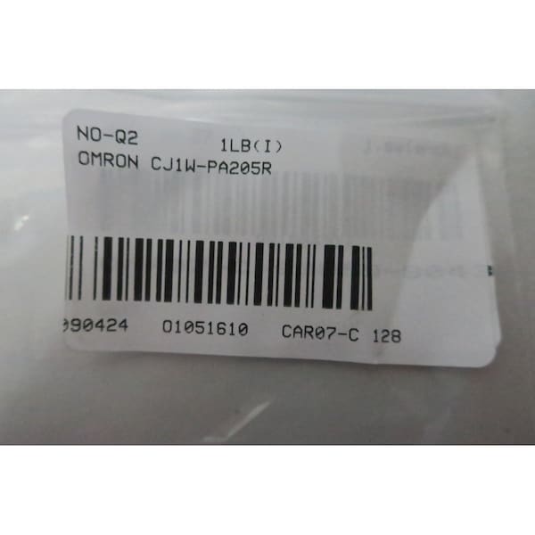 Omron 100-240V-AC 2A AMP 24V-DC 100VA AC TO DC POWER SUPPLY - CJ1W-PA205R