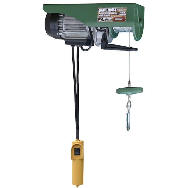 Buffalo Outdoors Electric Game Hoist wth 440 lbs Capacity - EHOISTUL