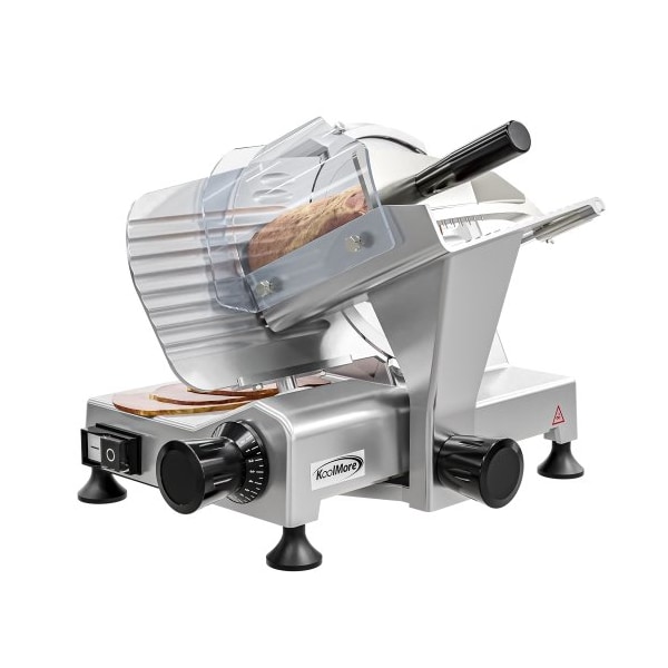 Koolmore Deli Meat Slicer with 9” Carbon Steel Blade for Cutting and Slicing Food - CMS-9S