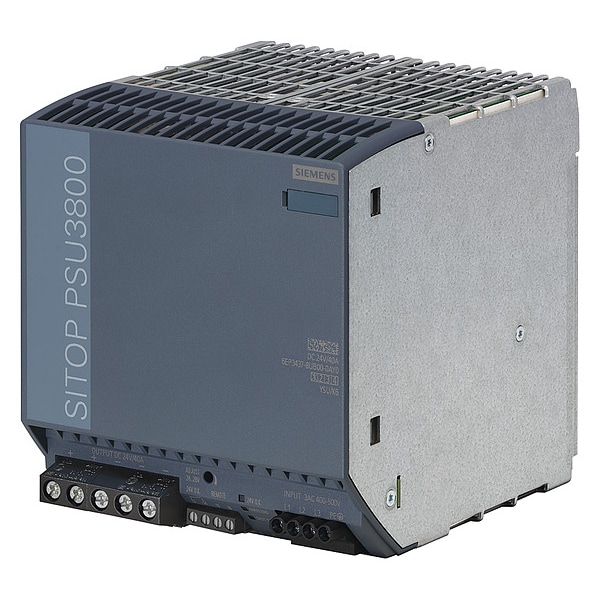 Siemens Stabilized Power Supply, 400/500V, 24V DC, 960W, 40A, DIN Rail - 6EP34378UB000AY0