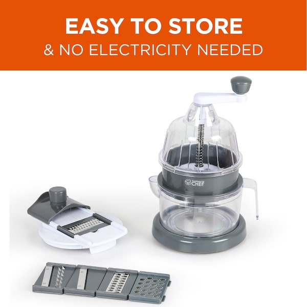 Commercial Chef Spiralizer Vegetable Slicer Zucchini Zoodle Noodle Maker with Grater - CH1513
