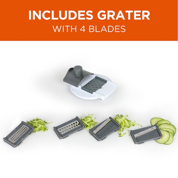 Commercial Chef Spiralizer Vegetable Slicer Zucchini Zoodle Noodle Maker with Grater - CH1513