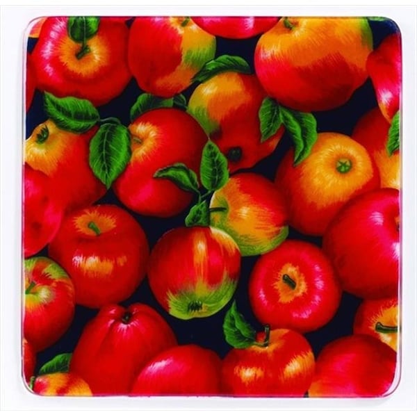 Andreas Andreas TRS-1 Apples Square Silicone Trivet - Pack of 3 - TRS-1