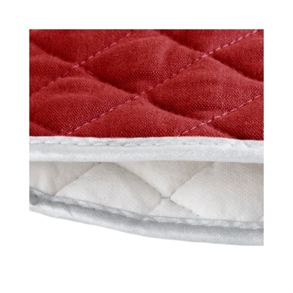 Hastings Home Oven Mitts, Set of 2 Oversized Quilted Mittens, Flame and Heat Resistant By Hastings Home (Burgundy) - 553110TWE