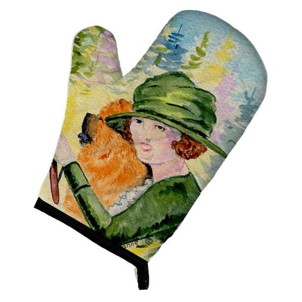 Carolines Treasures Carolines Treasures SS8527OVMT Lady driving with Her Chow Chow Oven Mitt - SS8527OVMT
