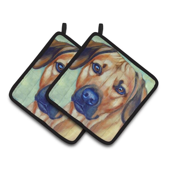 Carolines Treasures Rhodesian Ridgeback Pair of Pot Holders - 7437PTHD