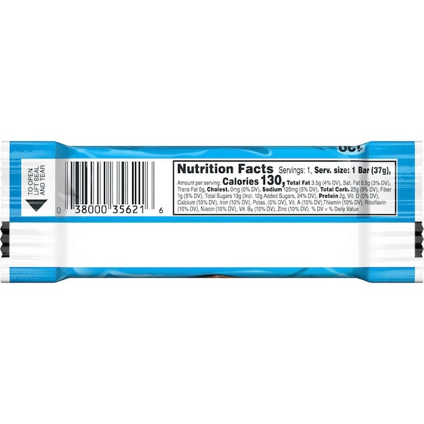 Barras de cereales Kellogg's Nutri-Grain de manzana y canela 1.3 oz, paquete de 96 - 3800035602
